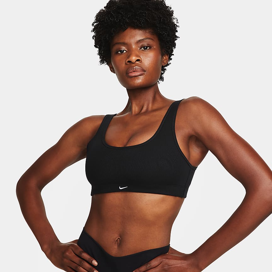 Nike Swoosh Wrap Women's Medium-Support 1-Piece Pad Printed Sports Bra. Nike .com