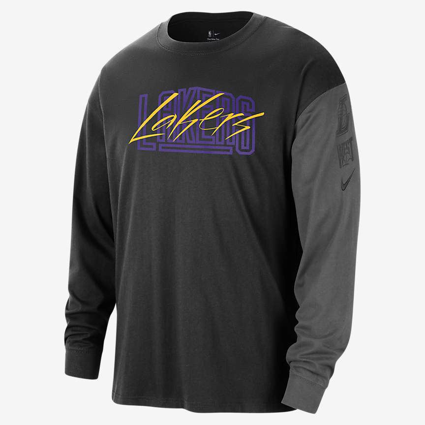 Los Angeles Lakers Men's Nike NBA Long-Sleeve T-Shirt. Nike.com