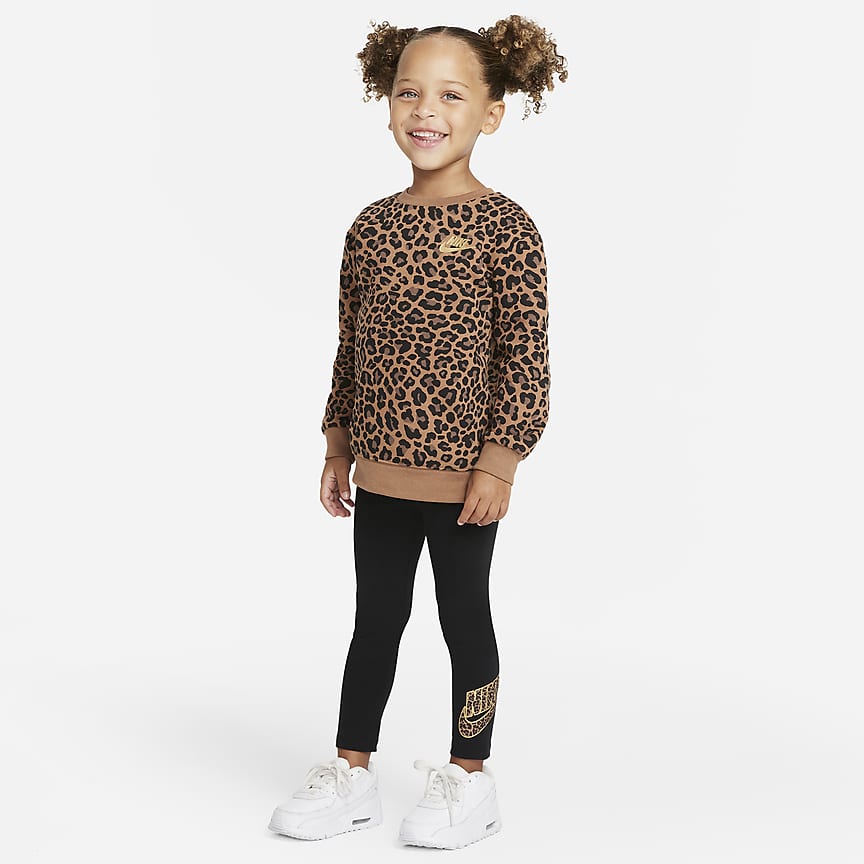 Nike Little Kids' Leopard Sweatshirt 