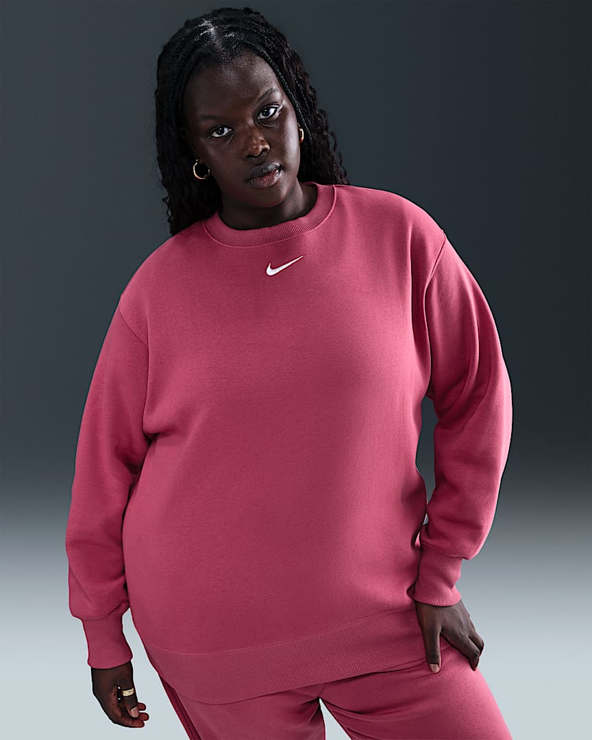 Nike Sportswear Phoenix Fleece Women's Oversized Crew-Neck Sweatshirt (Plus Size)