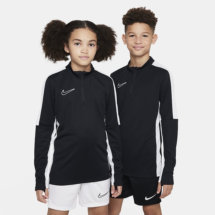 Nike DriFIT Academy Big Kids' Knit Soccer Shorts.