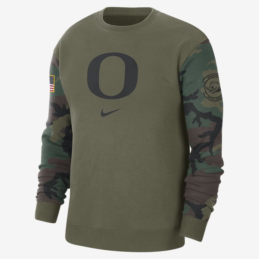 Playera de manga larga universitaria Nike para mujer Oregon.