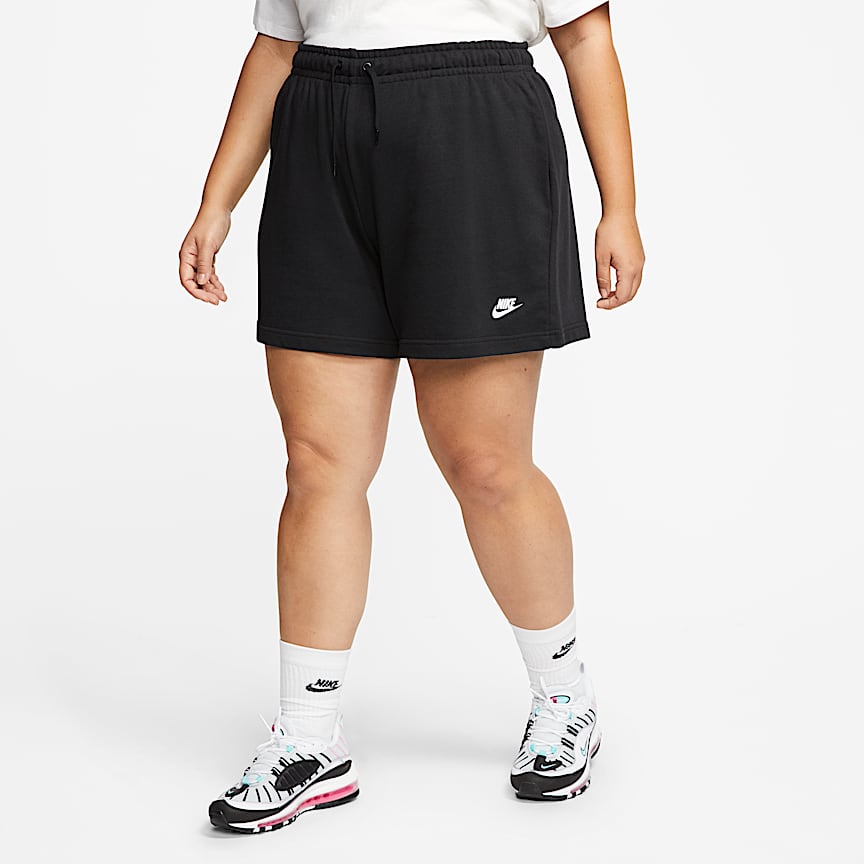 Fleece High-Rise Shorts (Plus Size 