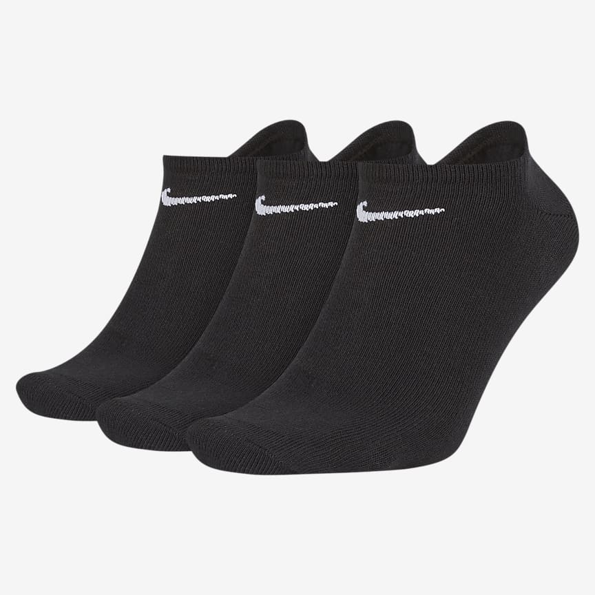 Nike Everyday Max Cushioned Training No-Show Socks (3 Pairs). Nike AU