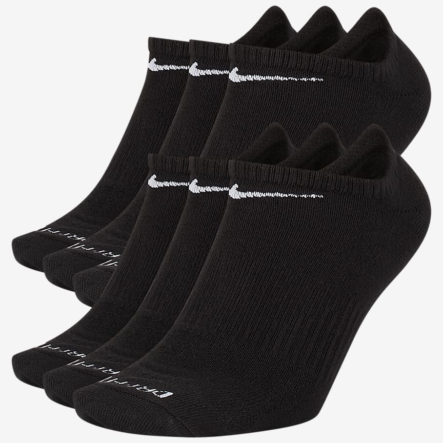 Nike Everyday Plus Cushion Training No-Show Socks (3 Pairs). Nike.com