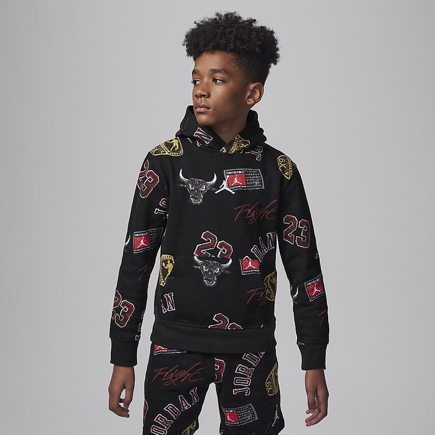 Black and online gold jordan hoodie