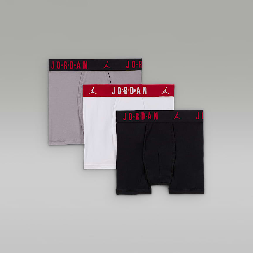 Jordan Flight Boxershorts aus Baumwolle (ältere Kinder, 3er-Pack)