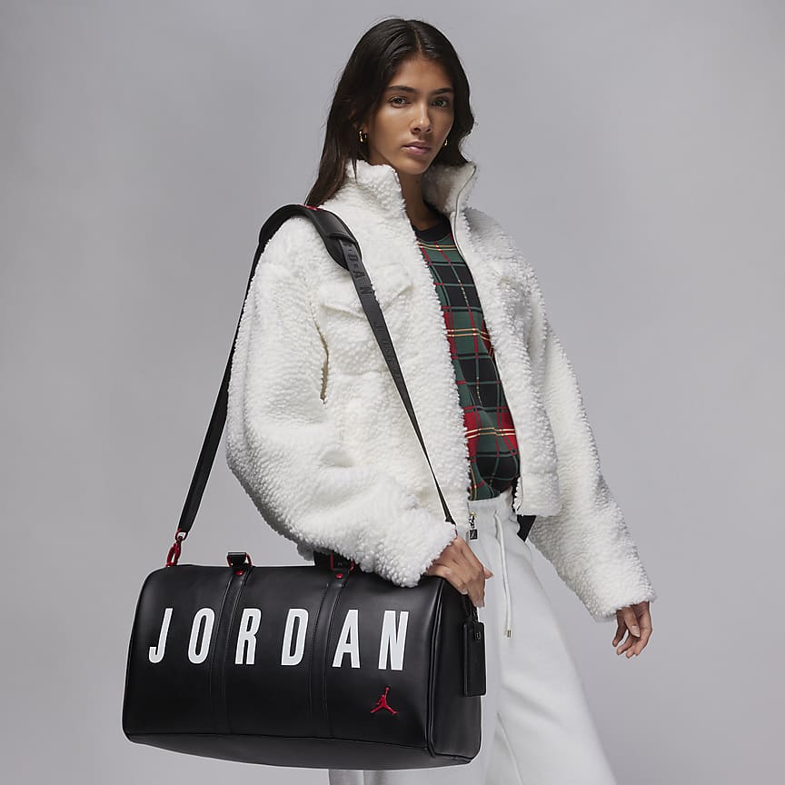 Air Jordan Monogram Crossbody Messenger Bag Sling Straps - Black & Gold  - NEW!!!