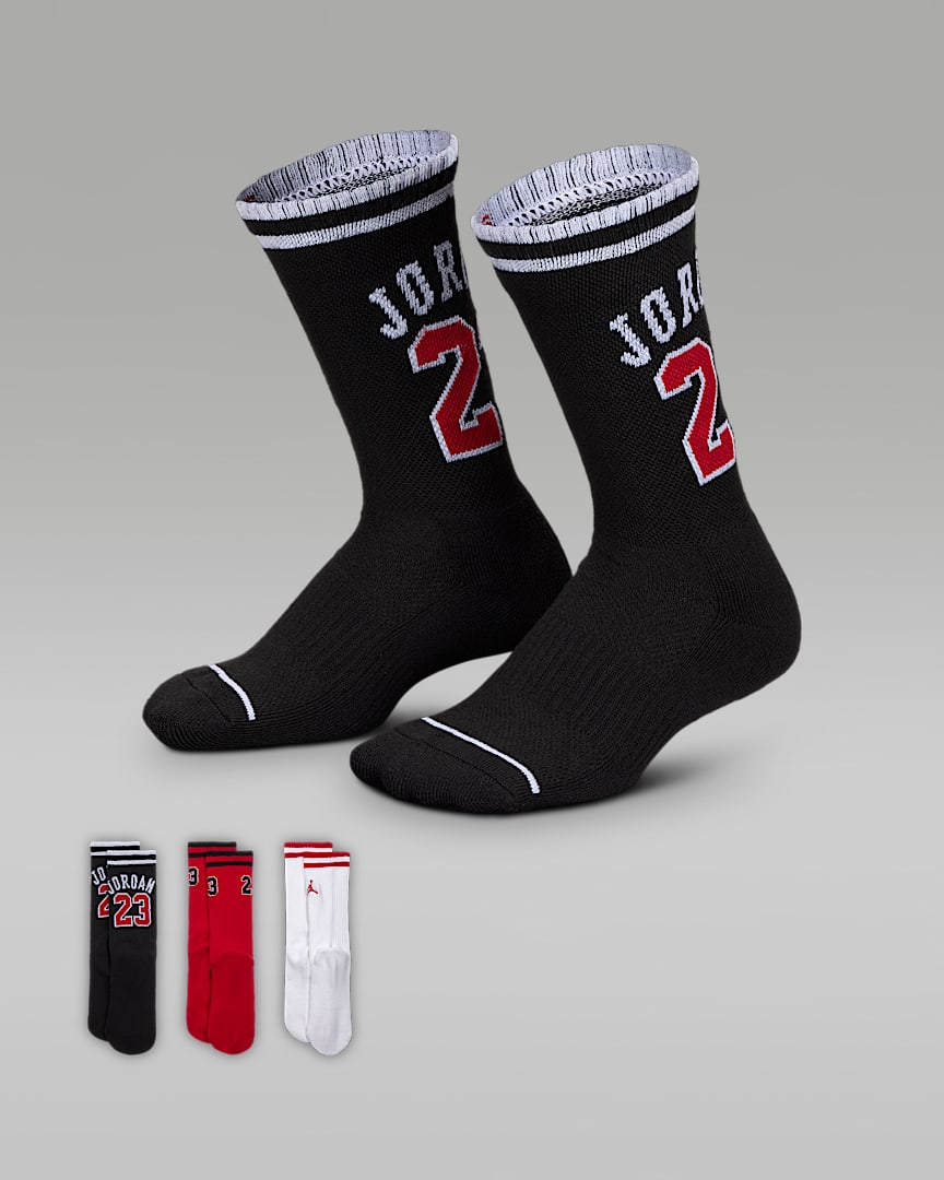 Jordan Everyday Essentials Big Kids' Crew Socks (6 Pairs)