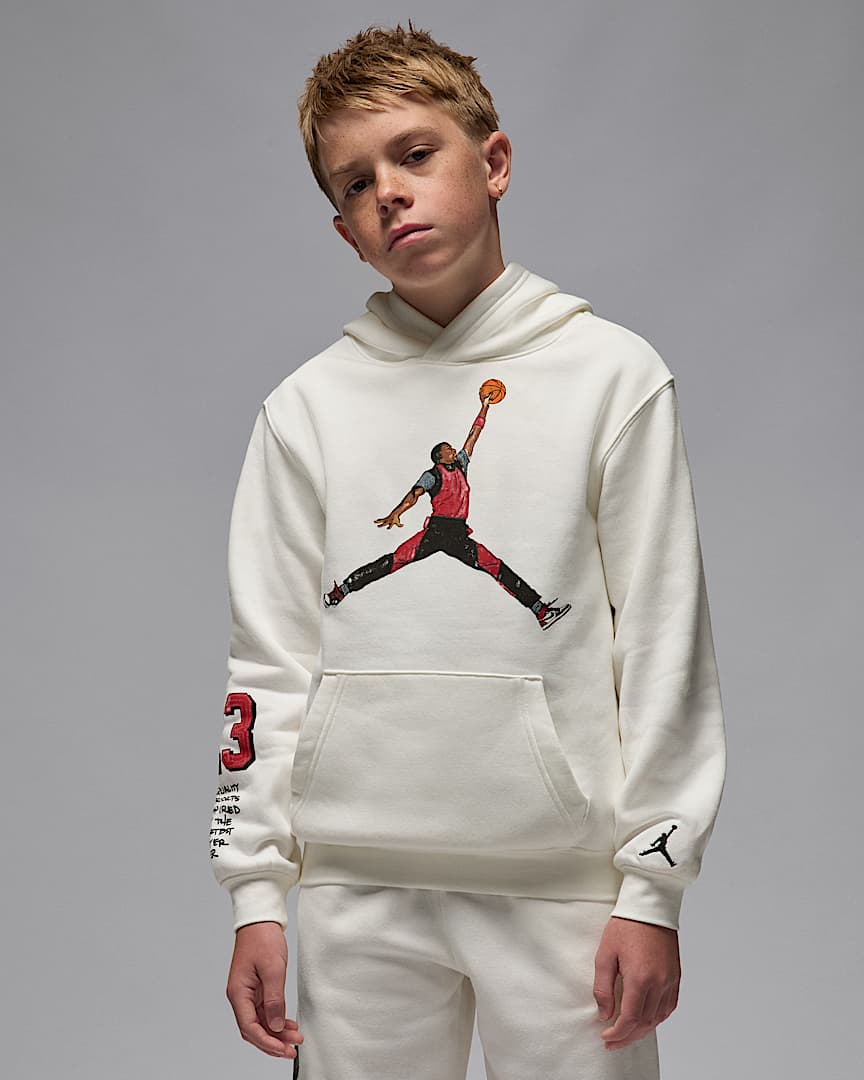 Jordan Big Kids' Sketch Pullover Hoodie