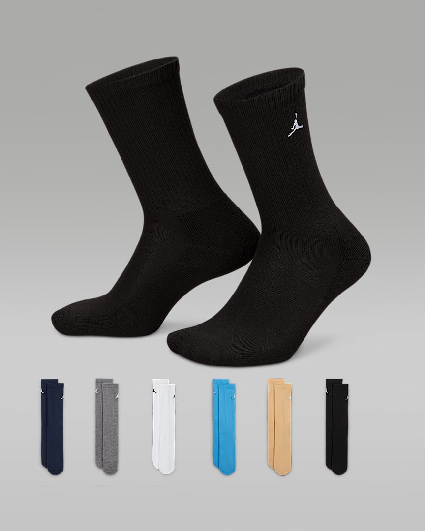 Jordan Legend Kids' Crew Socks Box Set (6-Pairs)