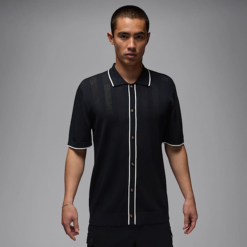 ジョーダンゴルフNIKE ポロシャツDRIFITメンズL 黒ブラック　襟付き NIKE公式】ジョーダン スポーツ メンズ Dri-FIT ポロ.オンライン