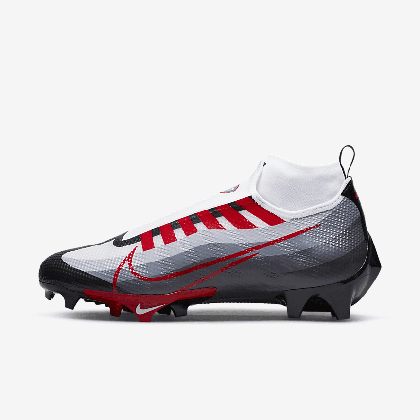 red white football cleats
