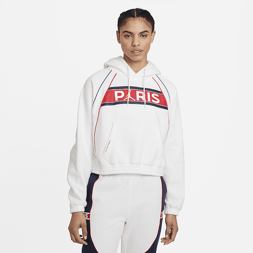 Felpa in fleece con cappuccio Paris Saint-Germain - Donna. Nike IT