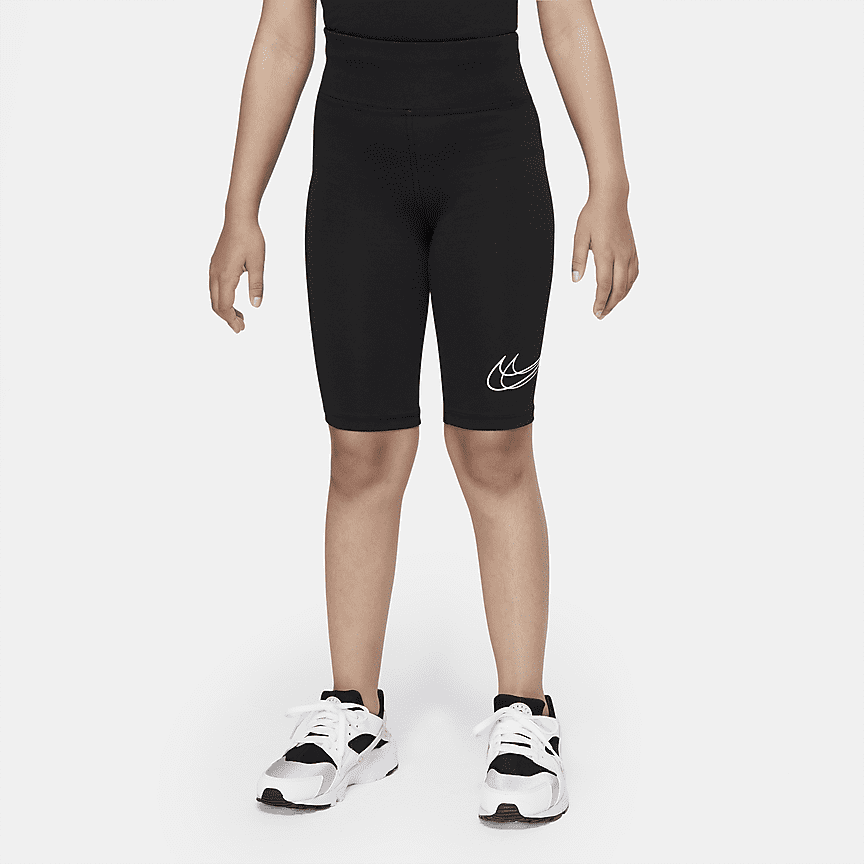 Nike Sportswear Big Kids' (Girls') HighRise 9" Bike Shorts.