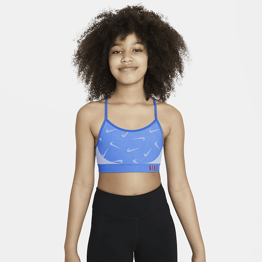 Nike Swoosh Luxe Big Kids' (Girls') Longline Sports Bra. Nike.com