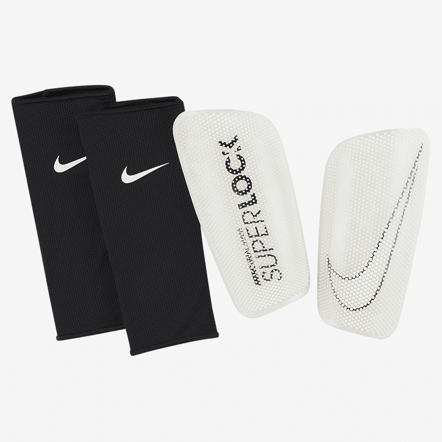 Nike Espinilleras de fútbol CR7 Mercurial Lite en Blanco