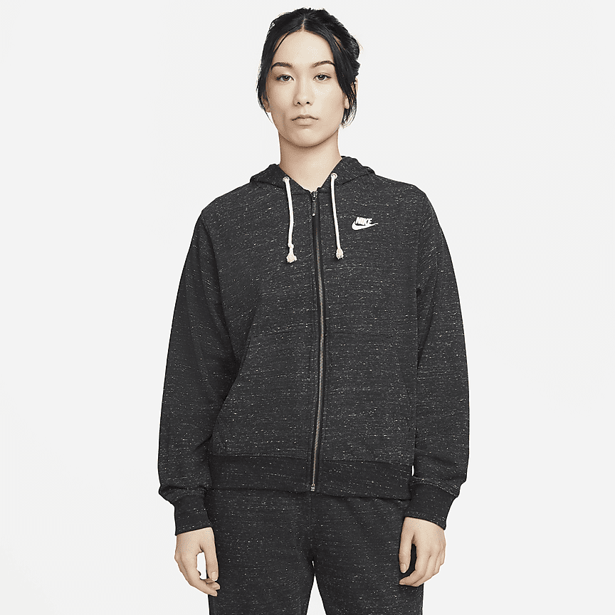 Felpa con cappuccio e zip a tutta lunghezza Nike Sportswear Gym Vintage -  Donna. Nike IT