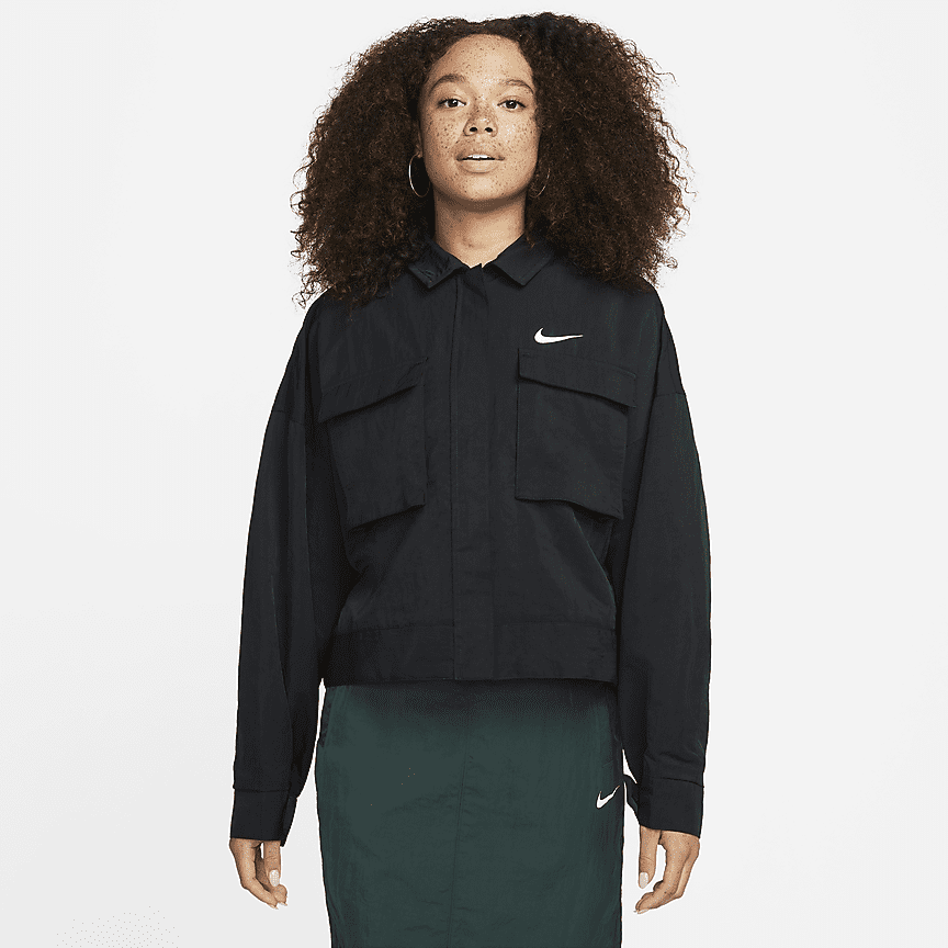 Nike Sportswear Essential Windrunner Women's Woven Jacket (Plus Size ...