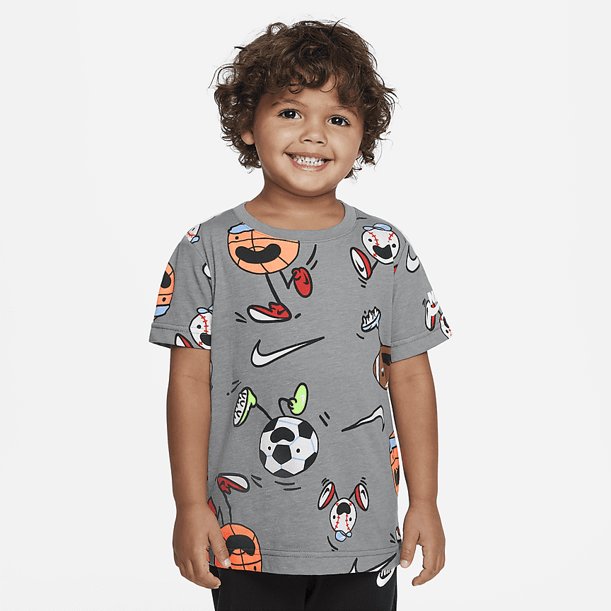 Custom Toddler T-Shirt Love Football Style A Cotton Boy & Girl Clothes