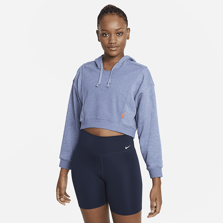 Sudadera con gorro corta de tejido Fleece para mujer Nike Pro Therma-FIT  ADV. Nike.com