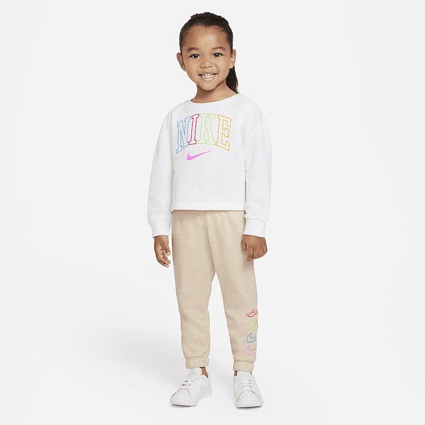Conjunto de sudadera de cuello redondo y joggers para bebé (de 12 a 24  meses). Nike.com