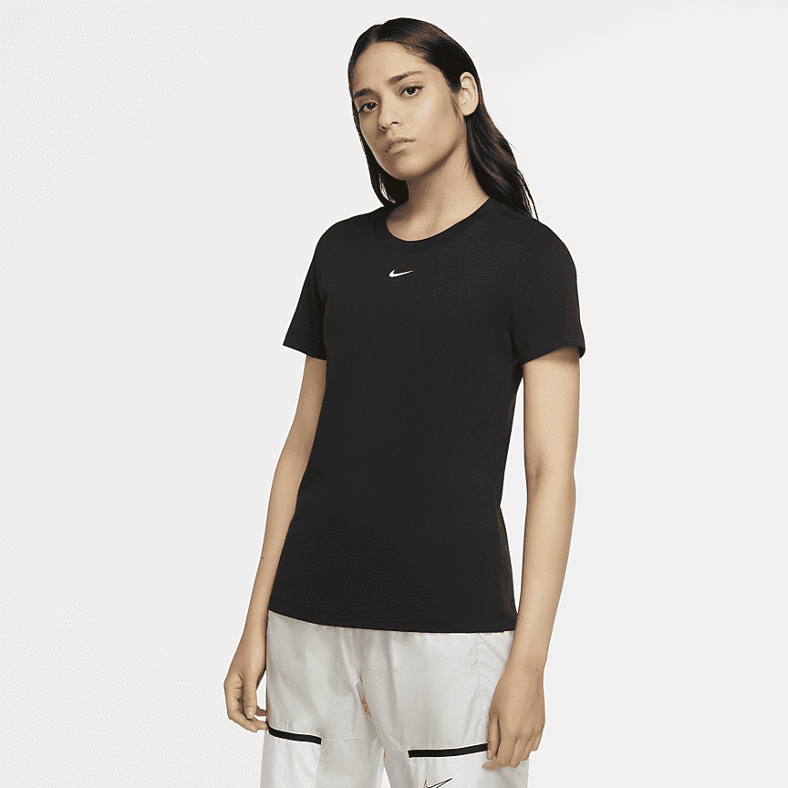 asics t shirt fille noir