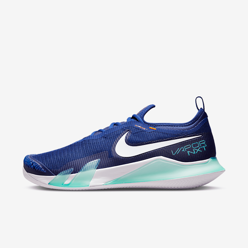 Zapatillas Nike Zoom Court NXT Blanco Azul Tierra Batida - Net Padel y Tenis