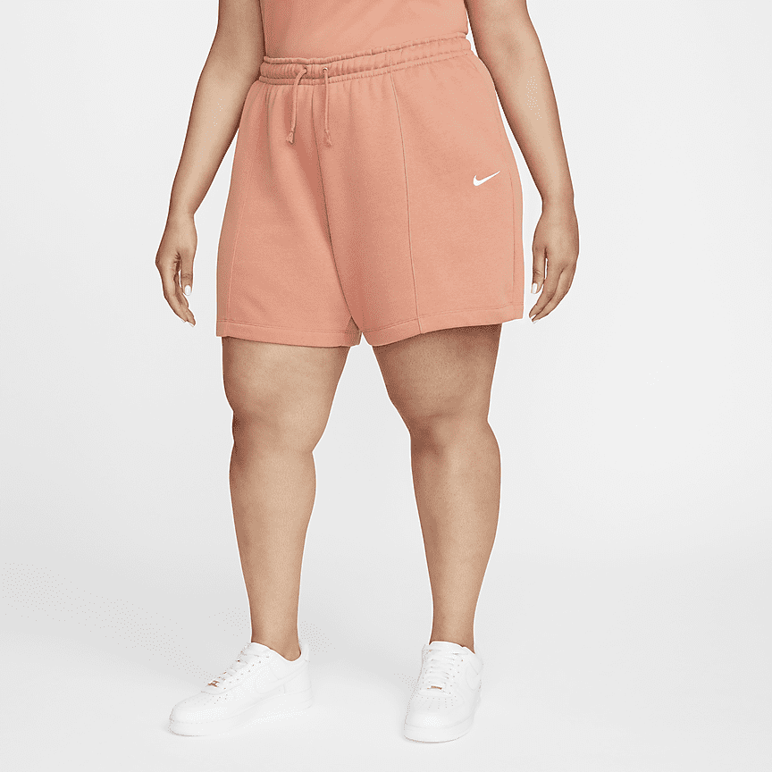 pink fleece nike shorts