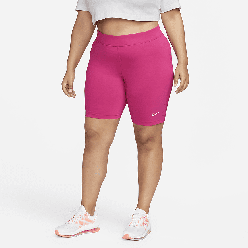 nike pink biker shorts
