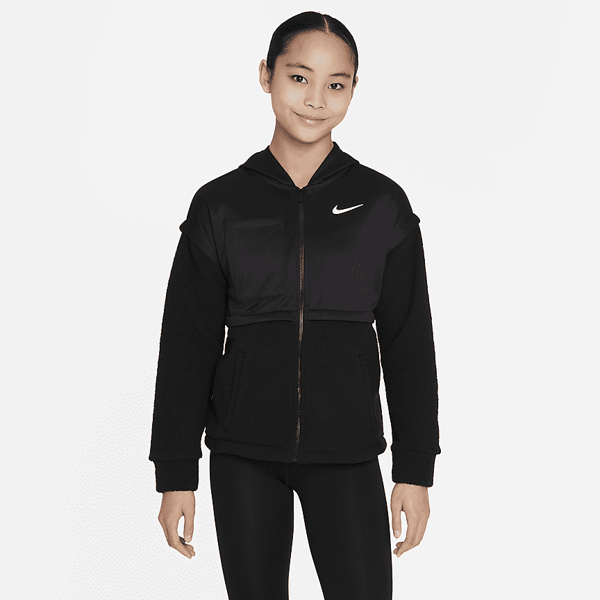 Felpa in French Terry con cappuccio e zip a tutta lunghezza Nike Air -  Ragazza. Nike CH