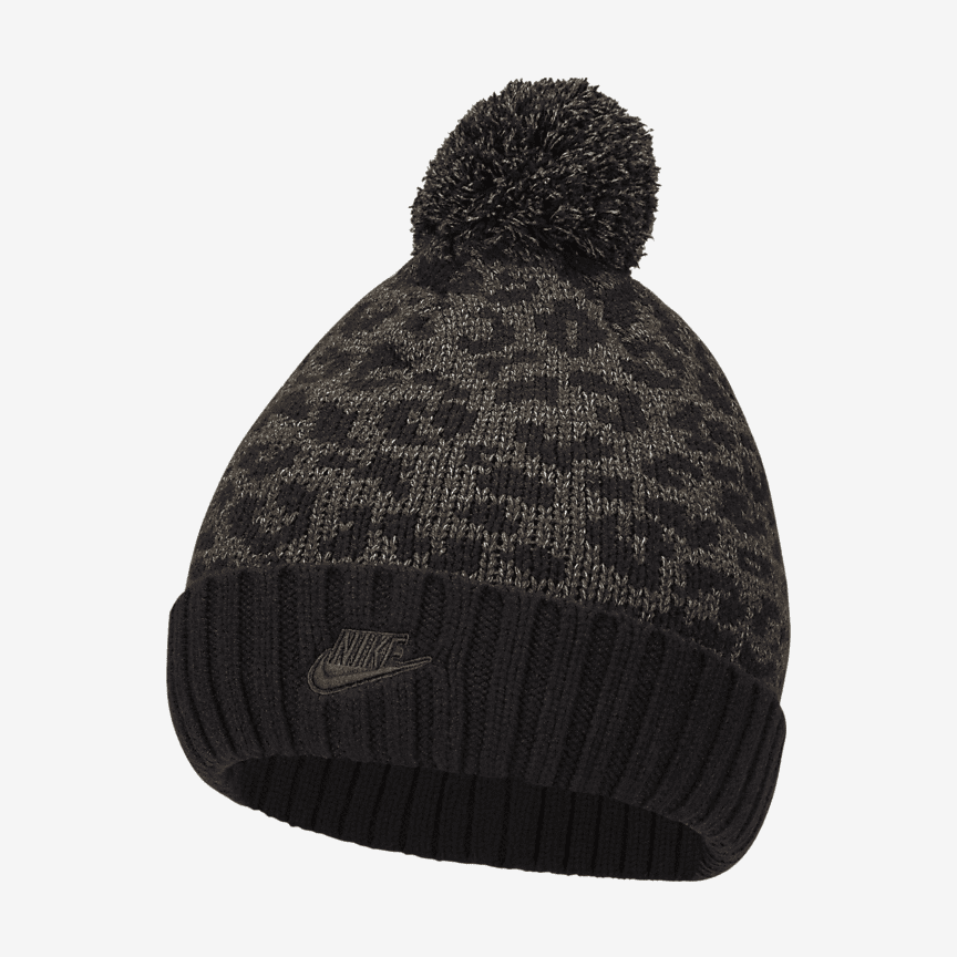 mens black nike bobble hat