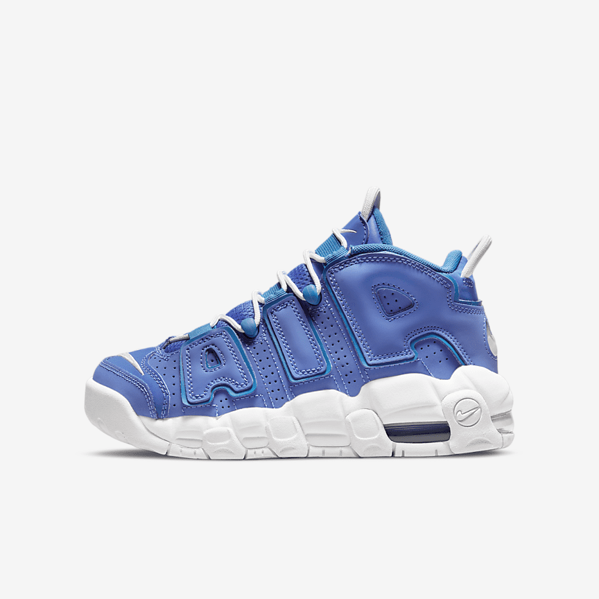 Nike Air More Uptempo GS blu e bianche | AW LAB