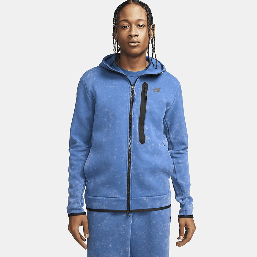 nike tech fleece blue and grey
