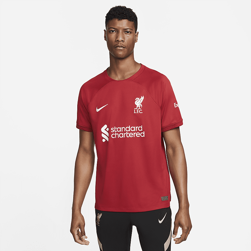 Playera de fútbol para hombre Liverpool FC Swoosh. Nike.com
