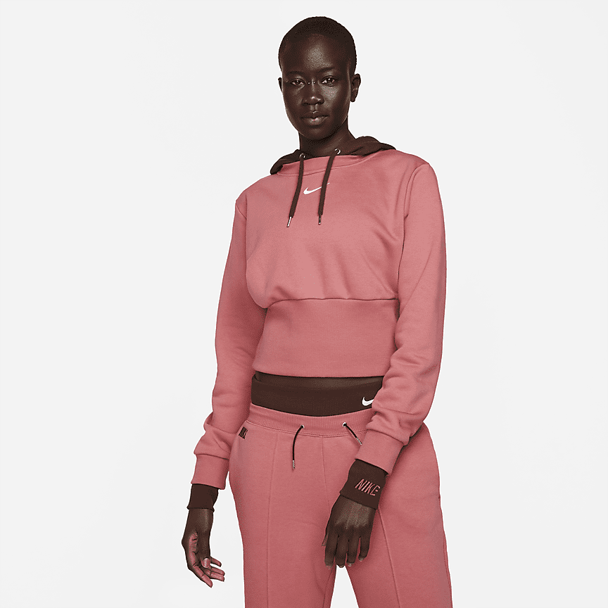 Sudadera de cuello redondo de tejido Fleece oversized para mujer Nike  Sportswear Icon Clash. Nike.com