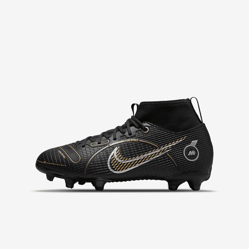 Calzado de fútbol para terreno firme para niños talla pequeña/grande Nike  Jr. Mercurial Superfly 8 Pro FG. Nike.com