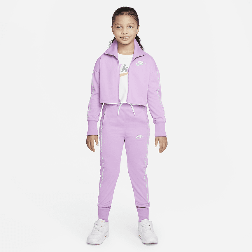 pink nike tracksuit kids