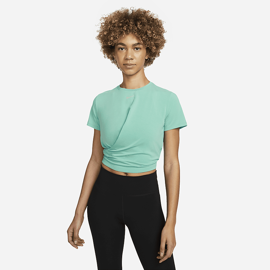 Nike Dri-FIT One Luxe Women's Standard Fit Short-Sleeve Twist Top 