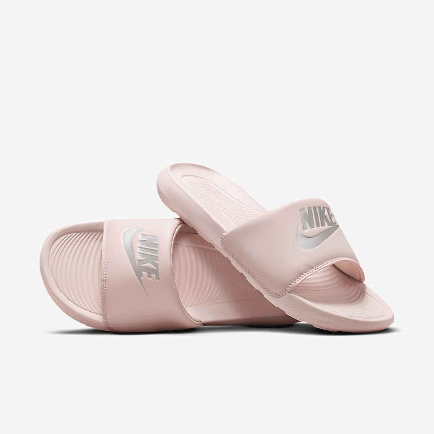 rose pink nike slides