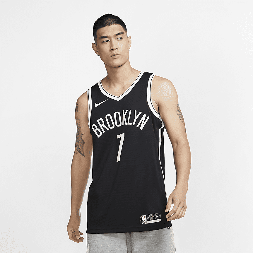 Kyrie Irving Nets Icon Edition 2020 Nike NBA Swingman Jersey. Nike.com