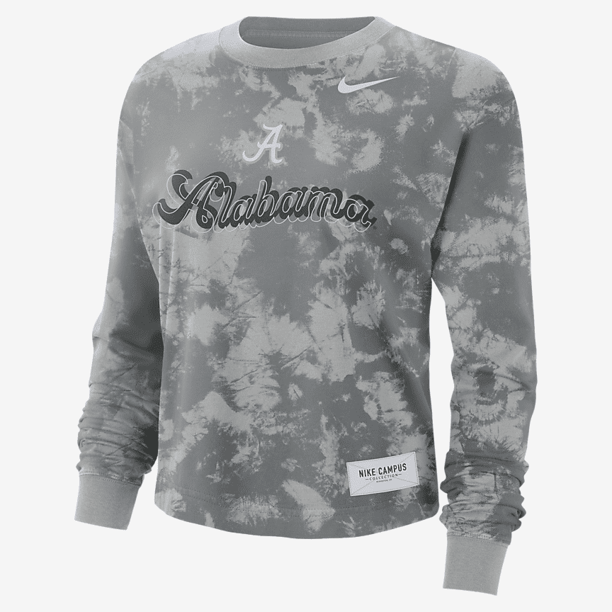 Playera cuadrada de manga larga para mujer Nike College (UNC). Nike.com