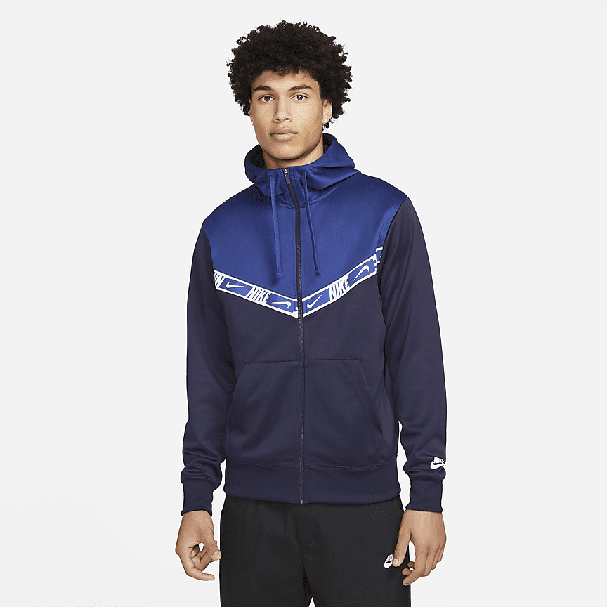 Nike Sportswear Hybrid Full-Zip Fleece Hoodie. Nike GB