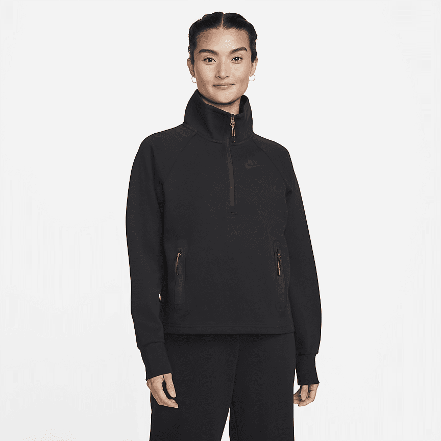 nike fluffy half zip