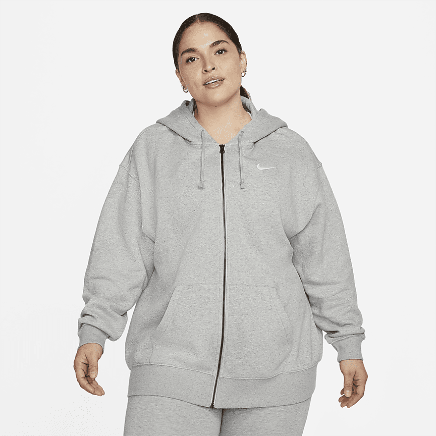 nike plus size hoodie zip