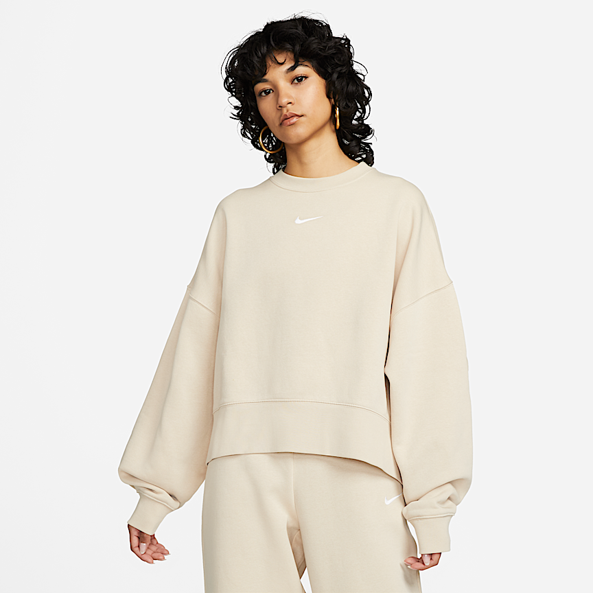 Nike Sportswear Essentials Sudadera de chándal oversize de tejido Fleece -  Mujer. Nike ES