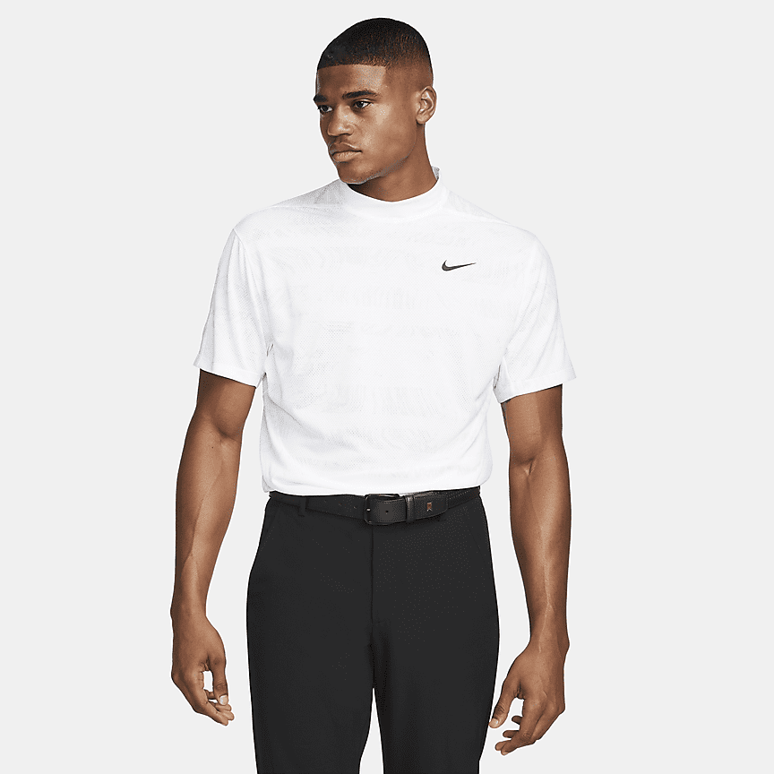 nike men's tiger woods dry stripe golf polo