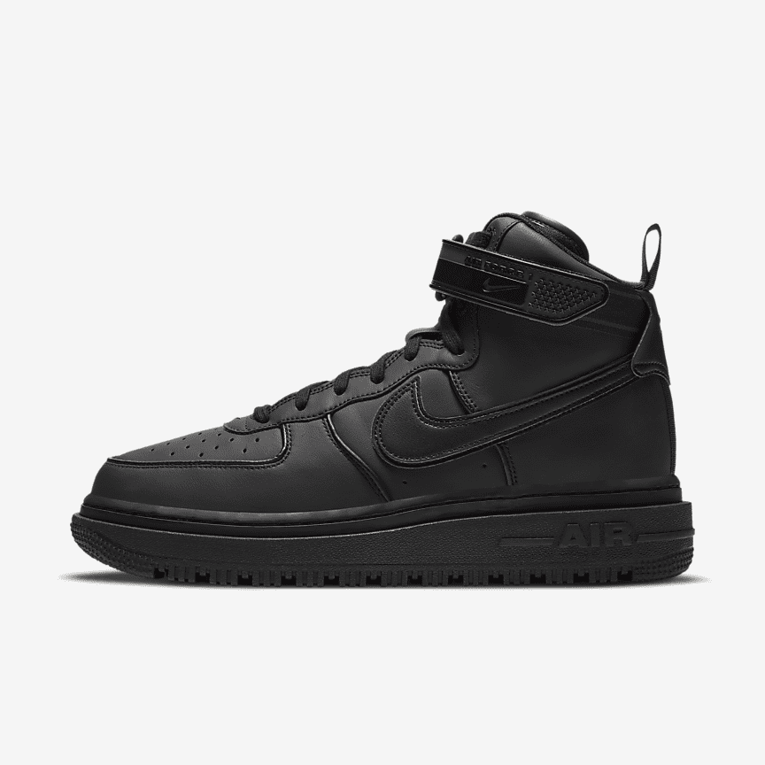 nike air force 1 mid zwart