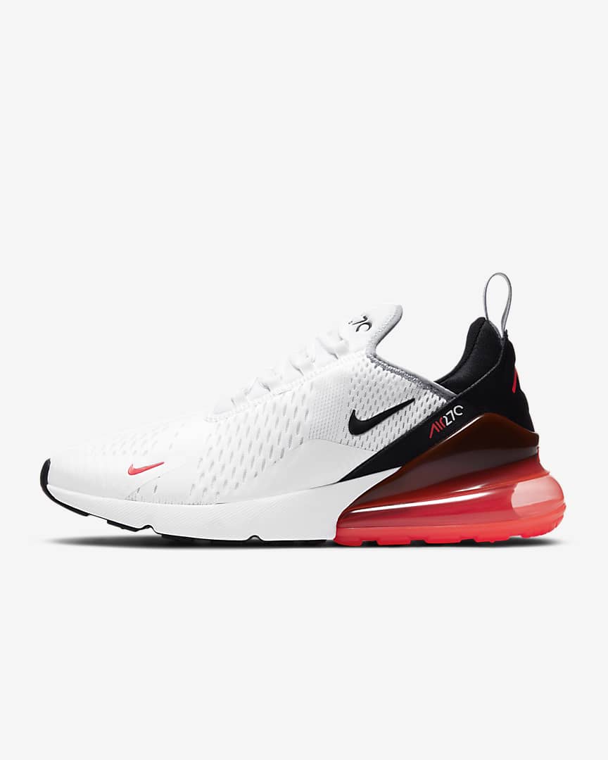 Nike Air Max 270 ‘White / Bright Crimson’ .97 Free Shipping