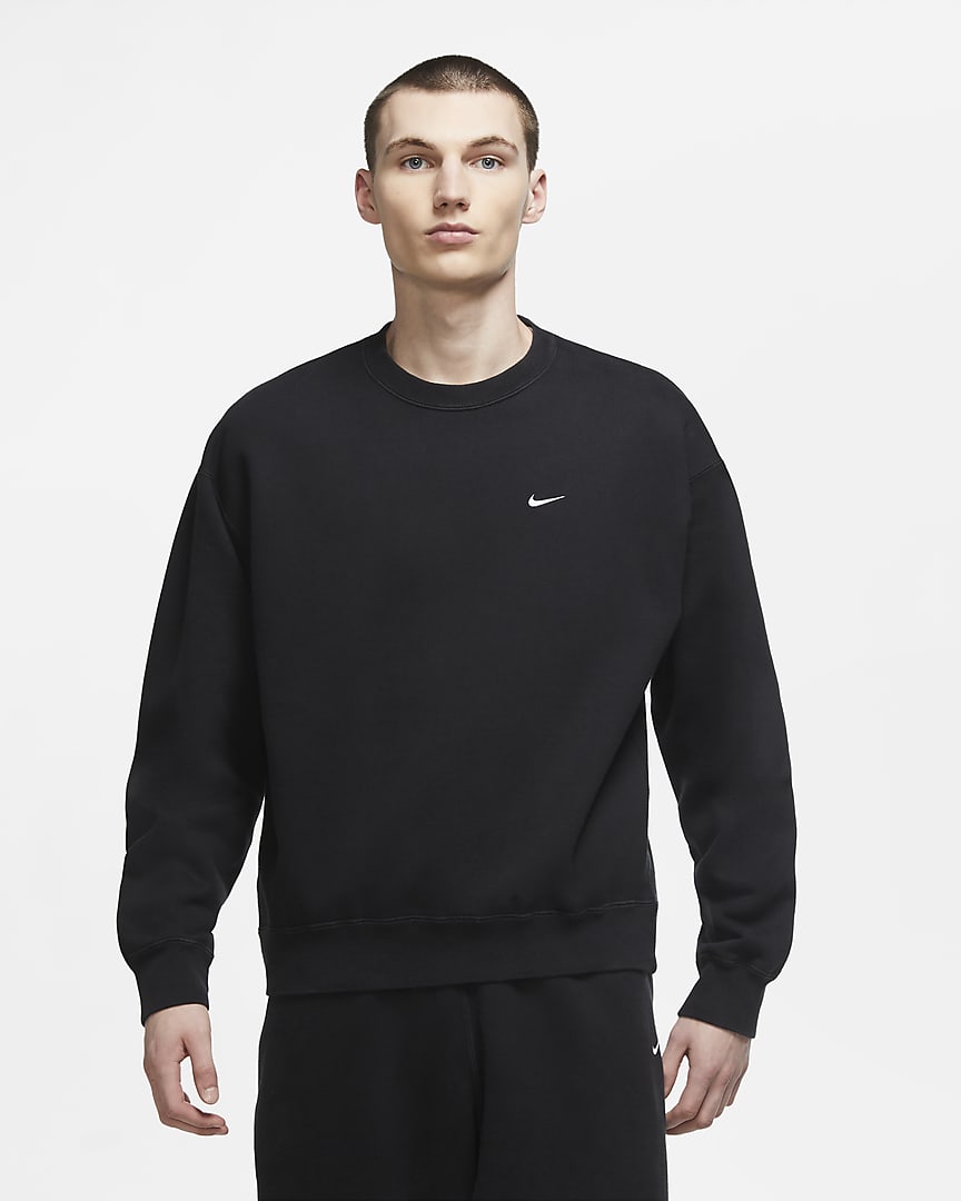 Nike Lab Men's Washed Crew Black/White 